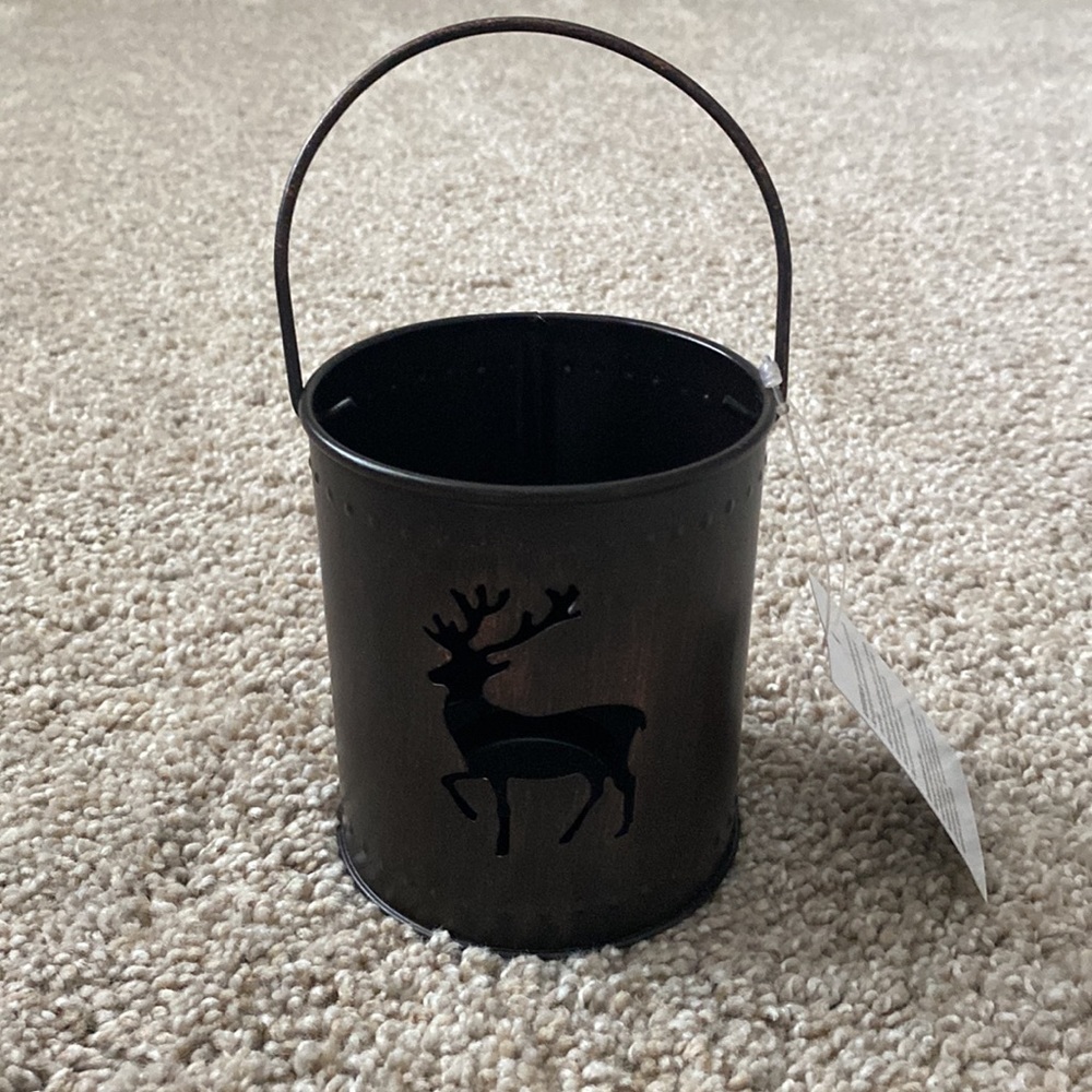 Enchanted Forest 4" Bronze Reindeer Lantern